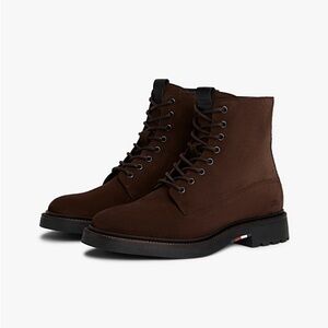 Tommy Hilfiger Chocolate Lace-Up Boots